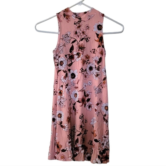 Art Classes Floral Pink Stretchy Sleeveless Dress Size 7/8 Girls - Picture 1 of 7